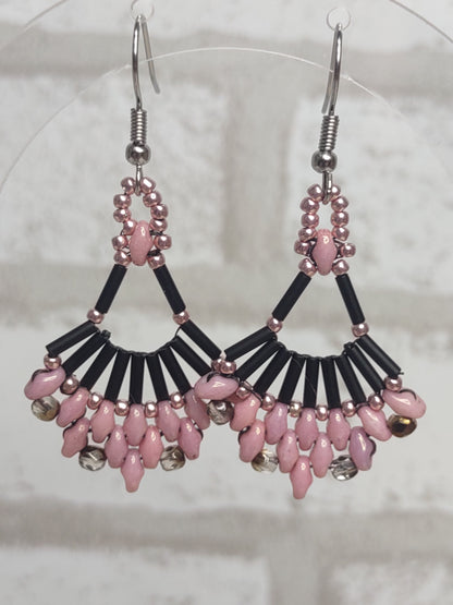 Flabellum Beaded Fan Earrings