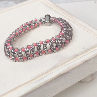 Coral Millipede Bracelet