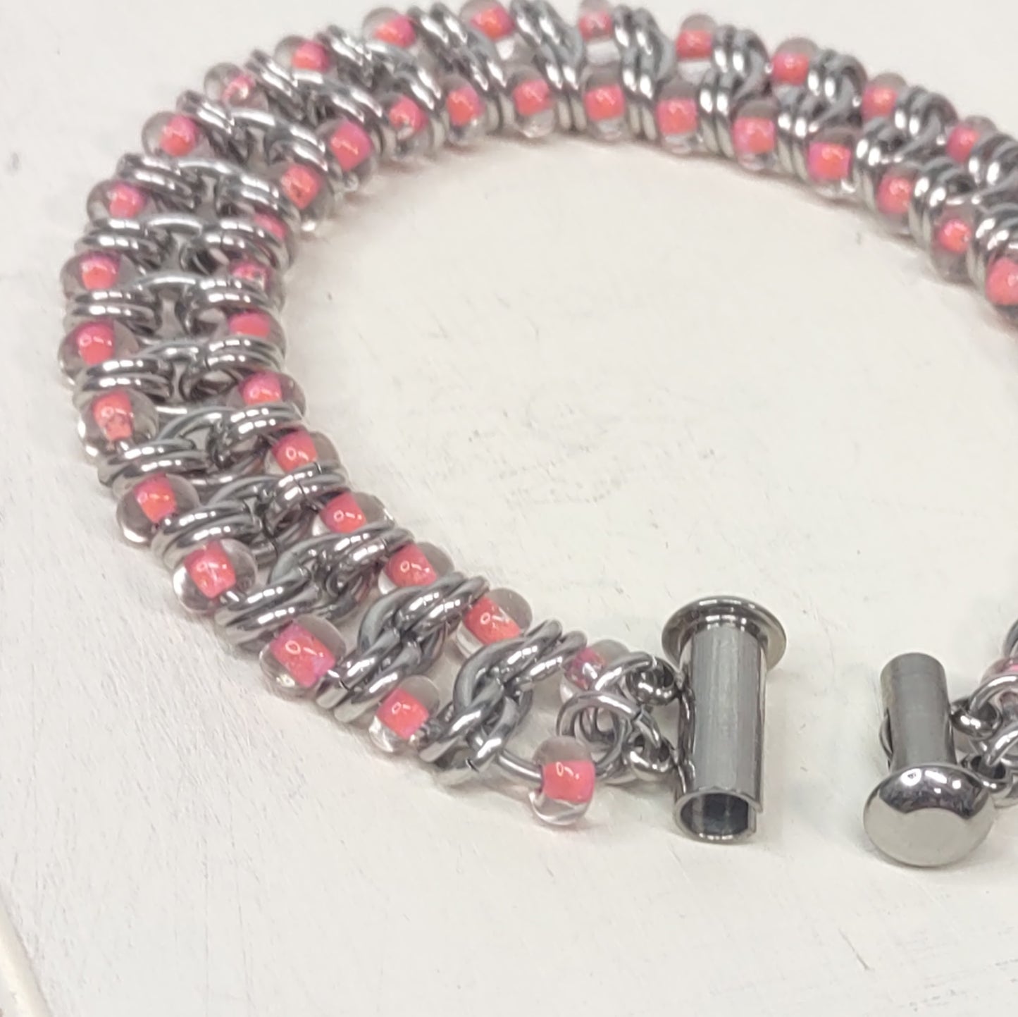 Coral Millipede Bracelet