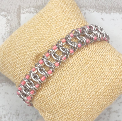 Coral Millipede Bracelet